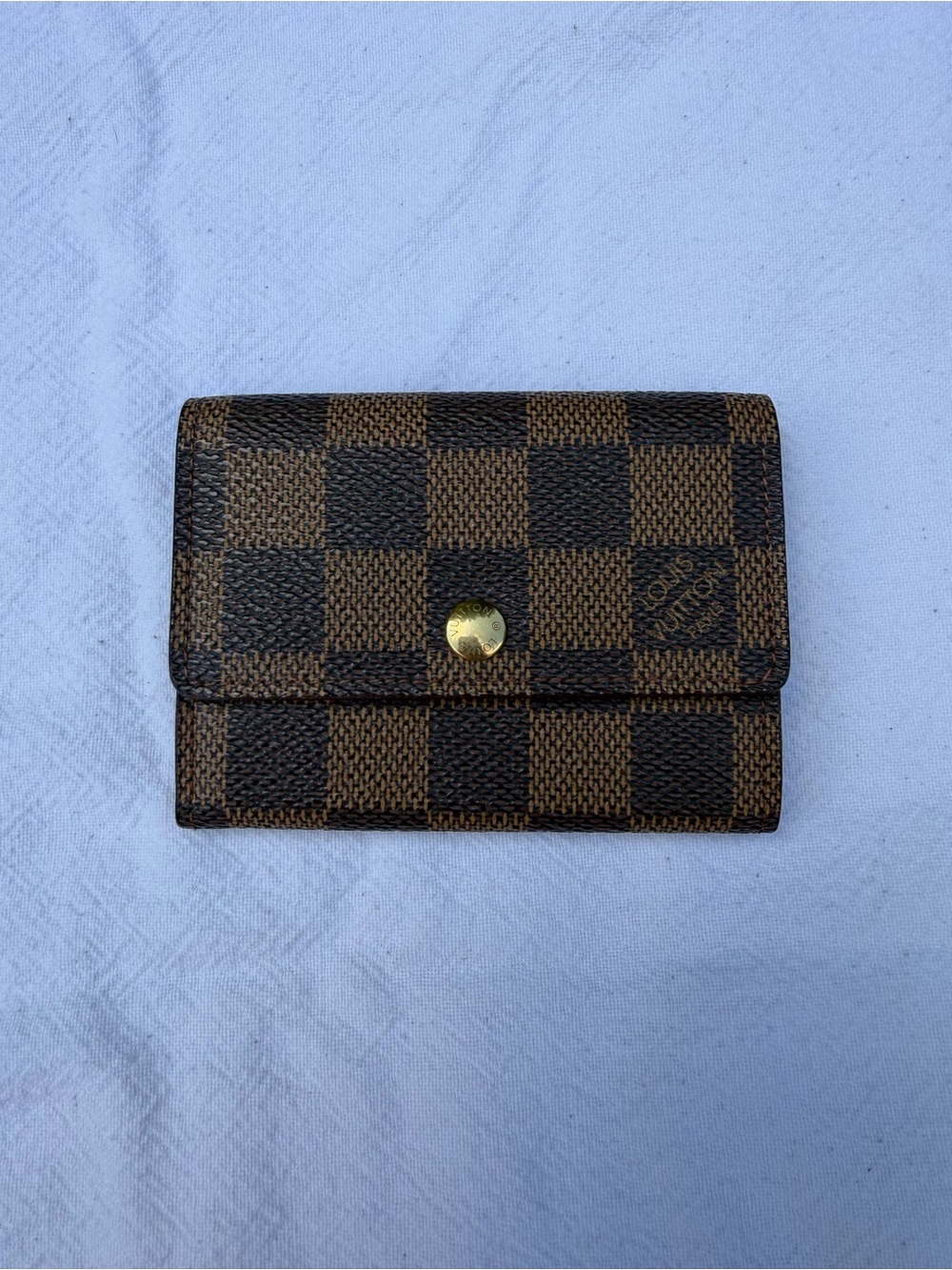 Louis Vuitton Damier Ebene Business Card Holder / Coin Purse